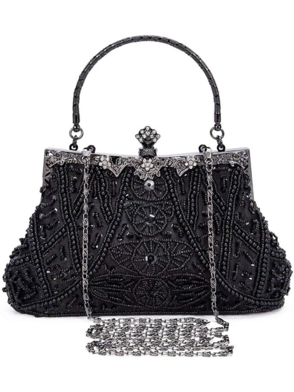 1920s Vintage Beaded Clutch Evening Bag for Women | Elegant Party Purse
